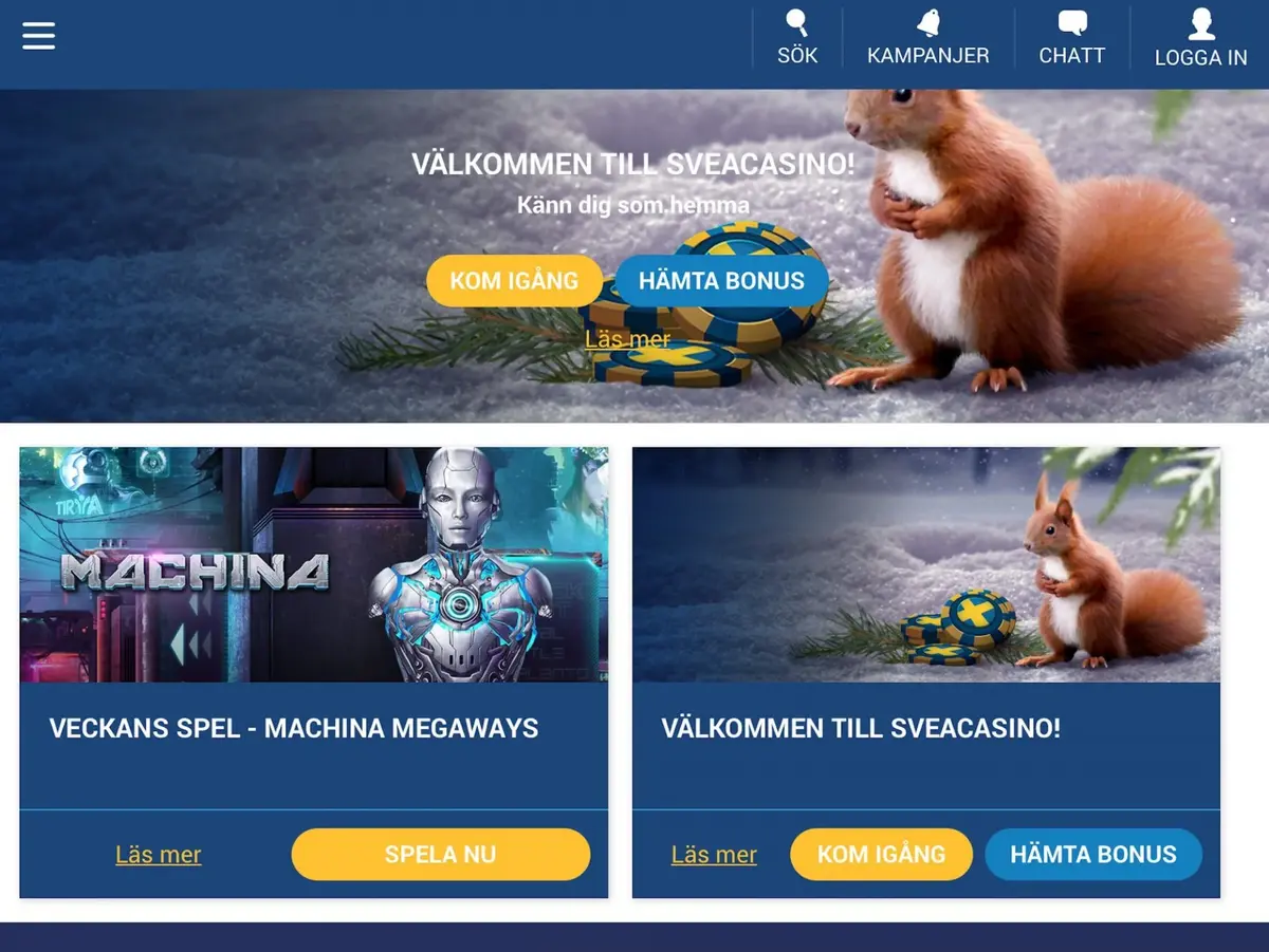 Svea Casino screenshot